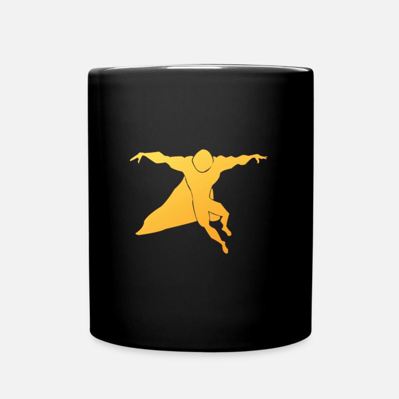 Superhero des Alltags - Tasse einfarbig - Schwarz
