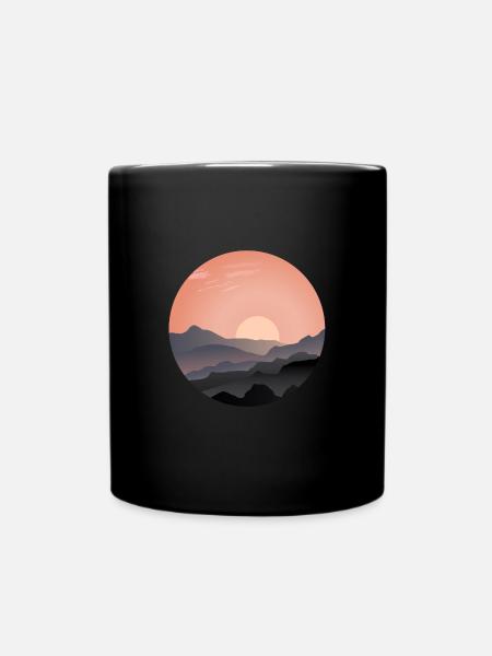 Sunset - Mug uni - noir