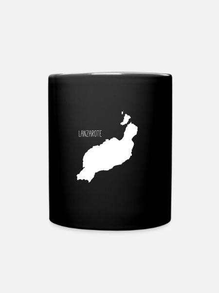 Lanzarote Canary Island Emigration - Full Colour Mug - black