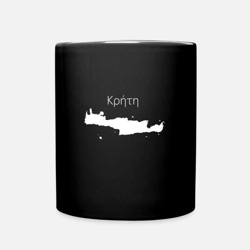 Crète, île, vacances, émigration, émigrent, lebensfre - Mug uni - noir