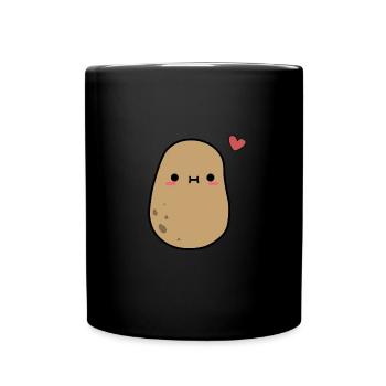 Douce pomme de terre | Kawaii - Mug uni - noir - Devant