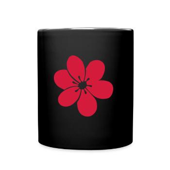 fleur fl - Mug uni - noir - Devant