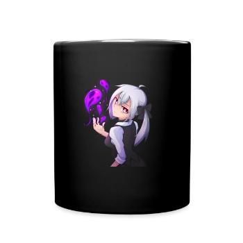 Anime dunkle Magierin - Tasse einfarbig - Schwarz - Vorne