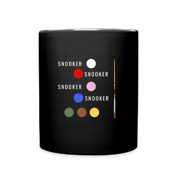 Billard design de billard - Mug uni - noir - Devant