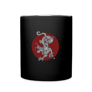 White Dragon - Full Colour Mug - black - Front