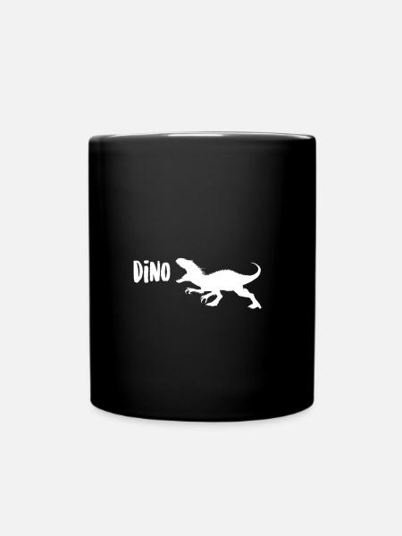 dinosaur - Full Colour Mug - black