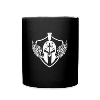 sparta helm wappen - Tasse einfarbig - Schwarz - Vorne