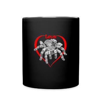 love spider - Tasse einfarbig - Schwarz - Vorne