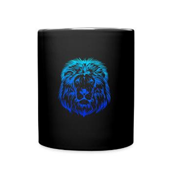 löwe könig sternzeichen geschenk geschenkidee - Tasse einfarbig - Schwarz - Vorne