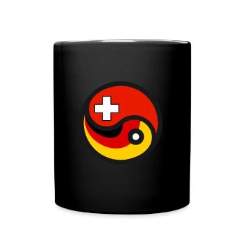 Yin & Yang - Germany & Switzerland - Full Colour Mug - black - Front