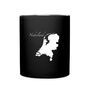 Hollande Pays-Bas Néerlandais - Mug uni - noir - Devant