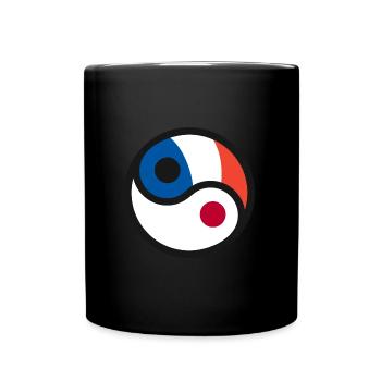 Yin & Yang - Japan & France - Full Colour Mug - black - Front