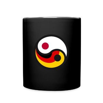 Yin & Yang - Germany & Japan - Full Colour Mug - black - Front