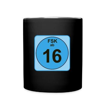 FSK à partir de 16 - Mug uni - noir - Devant