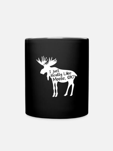 Genau wie Elch, OK? Geist Tier Geschenk - Tasse einfarbig - Schwarz