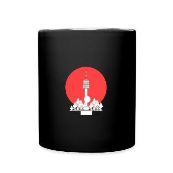 Traditionelles Vintage Design Korea - Tasse einfarbig - Schwarz - Vorne