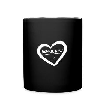 Donate Now! - donate now - Full Colour Mug - black - Front