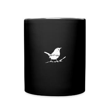 Oiseau parapente parapente montagnes - Mug uni - noir - Devant