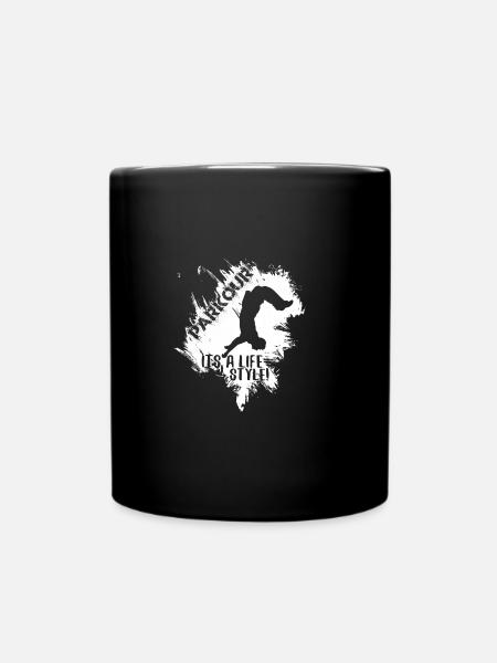 parkour urbain freeruning, freerunner - Mug uni - noir
