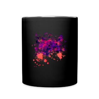 Color Splash Gradient Bry - Full Colour Mug - black - Front