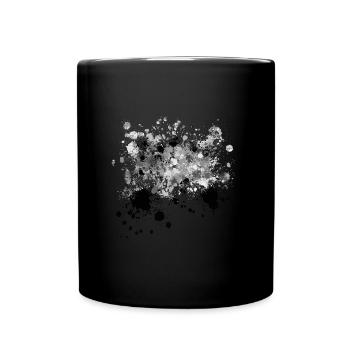 Éclaboussure de couleur dégradé sw - Mug uni - noir - Devant