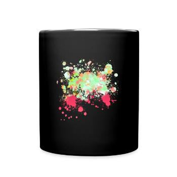 Éclaboussure de couleur dégradé tgpi - Mug uni - noir - Devant