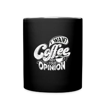 coffee gift gift idea - Full Colour Mug - black - Front