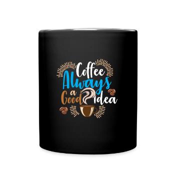 coffee gift idea - Full Colour Mug - black - Front