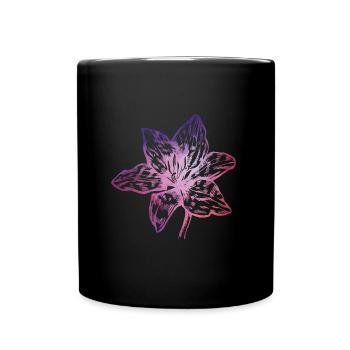 Edelweiß - Tasse einfarbig - Schwarz - Vorne