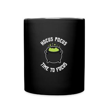 Halloween. Costume. Des bonbons ou des trucs. Sorcière. - Mug uni - noir - Devant