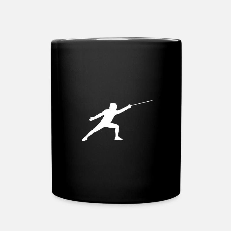 Fechter - Geschenkidee - Tasse einfarbig - Schwarz