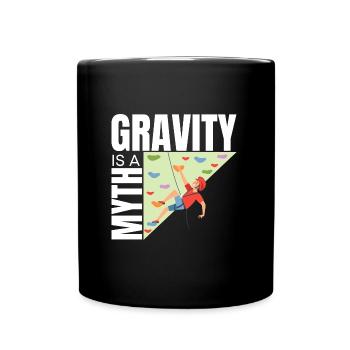 Wall Climbing Rock Climbing - Full Colour Mug - black - Front