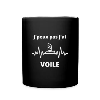 J'peux pas j'ai Voile - Mug uni - noir - Devant