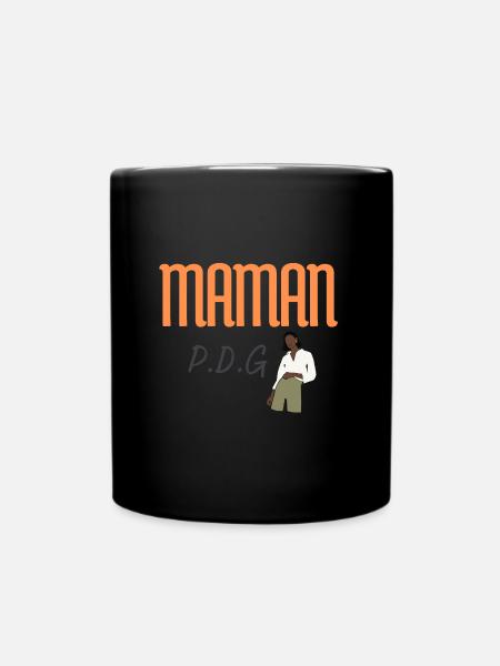 maman PDG t shirt - Mug uni - noir