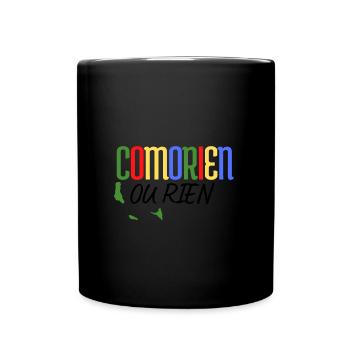 t-shirt comorien ou rien - Mug uni - noir - Devant