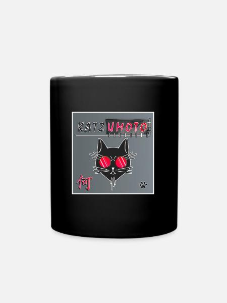 Katzumoto - NANI! - Tasse einfarbig - Schwarz
