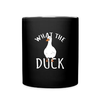 Qu’est-ce que le canard - Mug uni - noir - Devant