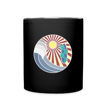 Surf Logo - Full Colour Mug - black - Front
