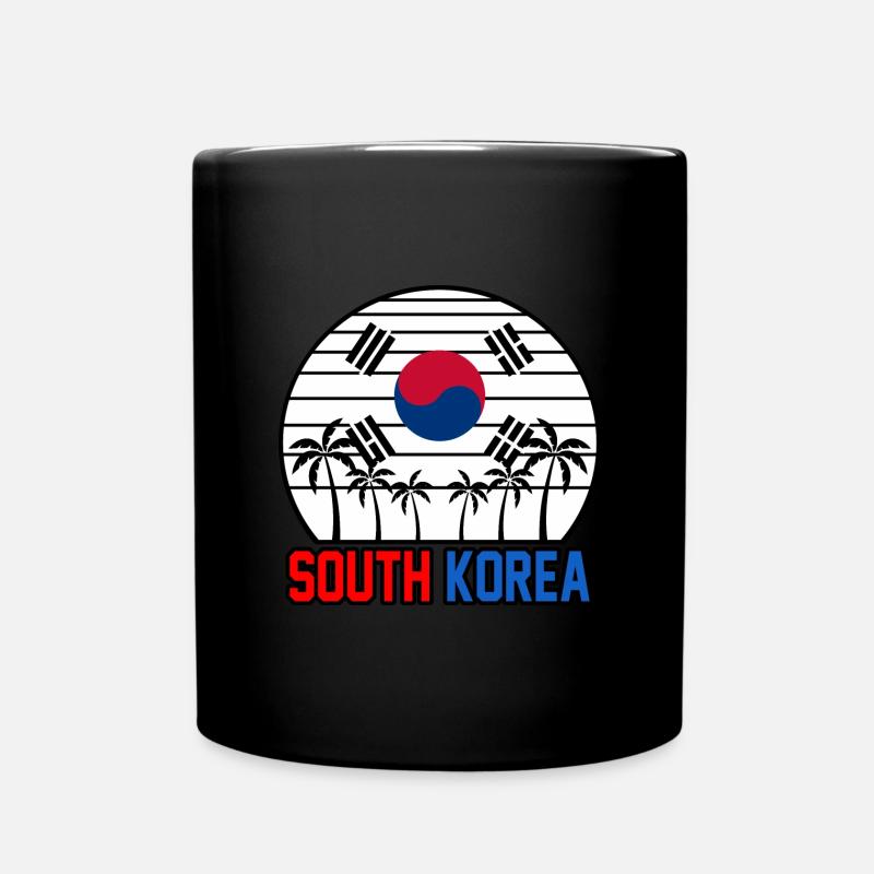 Südkorea - Tasse einfarbig - Schwarz