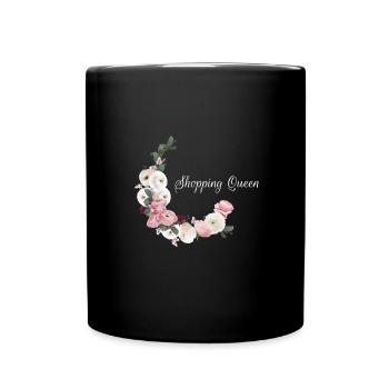 Shopping Queen - Tasse einfarbig - Schwarz - Vorne