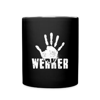 Handwerker - Tasse einfarbig - Schwarz - Vorne