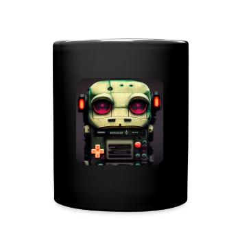 Virtual robot - Full Colour Mug - black - Front