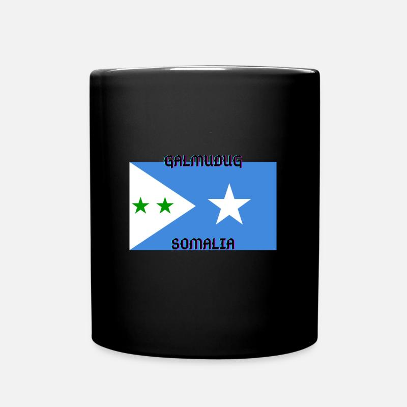 Flagge Galmudug - Tasse einfarbig - Schwarz