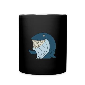 Whale - Tasse einfarbig - Schwarz - Vorne