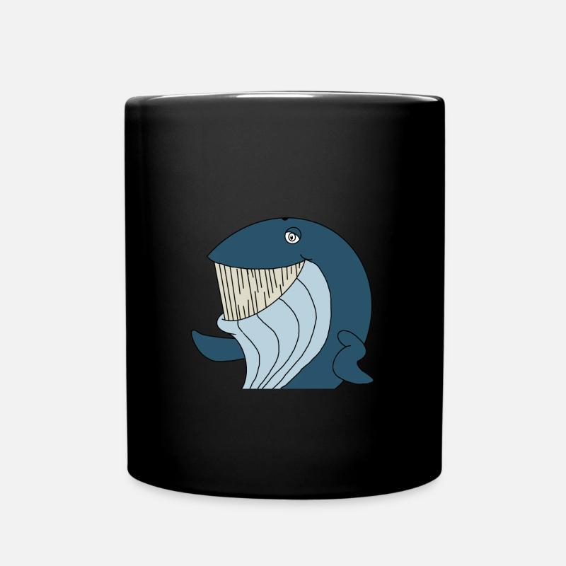 Whale - Full Colour Mug - black