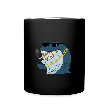 Thug Whale - Full Colour Mug - black - Front