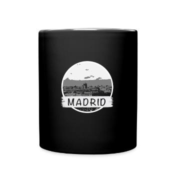Madrid City - Tasse einfarbig - Schwarz - Vorne