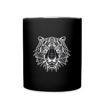 Dans l’œil du tigre - Mug uni - noir - Devant