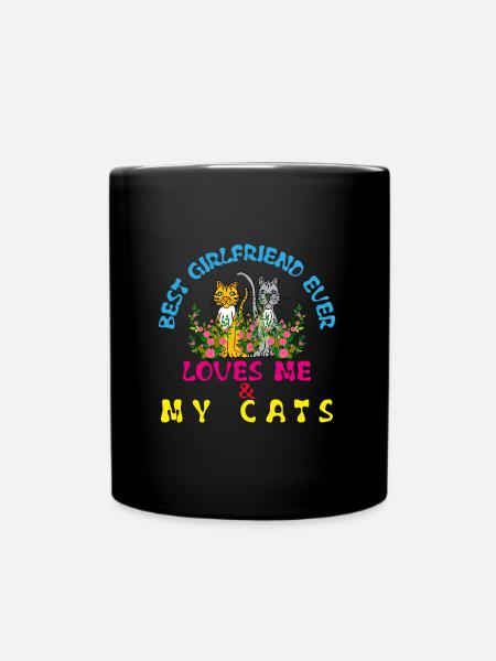 Beste Girlfrend aller Zeiten - Tasse einfarbig - Schwarz