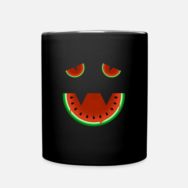 Halloween Watermelon - Tasse einfarbig - Schwarz